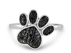 Black Diamond Tiger Paw Ring