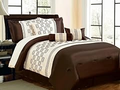 Rolando 7pc Comforter Set - Brown - 2 Sizes