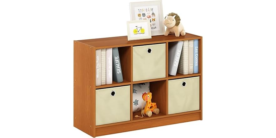 Furinno 99736GYW Étagères De Rangement Pour Bibliothèque à 3 Niveaux De Base Ch Ne Fran Ais Gris