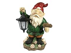 Sunnydaze Frankie JR. the Solar LED Lantern Welcome Gnome