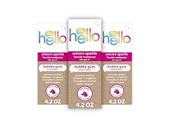 Hello Unicorn Sparkle Kids Toothpaste Fluoride