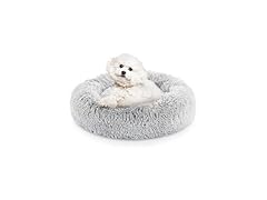 FluffyDream 24" Donut Dog Bed, Grey