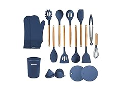 OVENTE Silicone Kitchen Cooking Utensils Set
