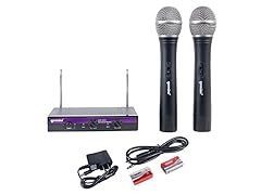 Dual VHF Handheld Wireless Microphone