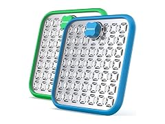 Pawtners Dog Lick Mat 2 Pack Blue Green