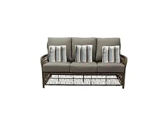 Four Seasons Courtyard Positano 3 Seater Wicker Loveseat