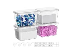 Vtopmart 4 Pack Laundry Room Storage Containers