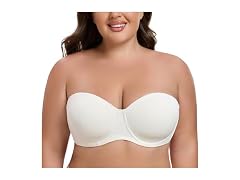 MELENECA (36F) Women's Strapless Bra for Large 36F