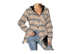 HOTOUCH Women Flannel Shacket Jacket