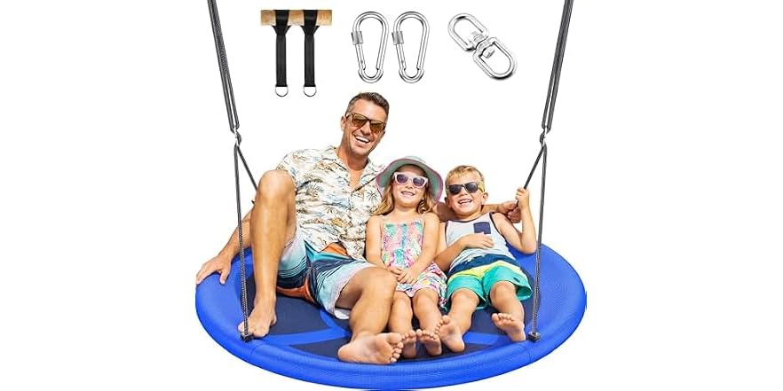 43″ Saucer Tree Swing, Blue