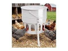 Kingump Metal Chicken Feeder No Waste