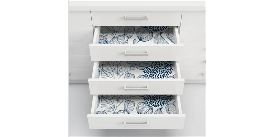 Navy Secret Garden Peel & Stick Wallpaper