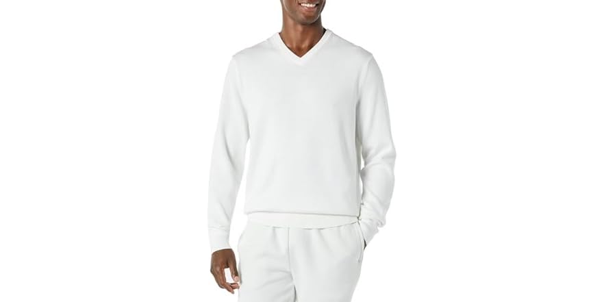 $11.99 | Amazon Essentials Men Cotton V-neck Pullover at Woot!