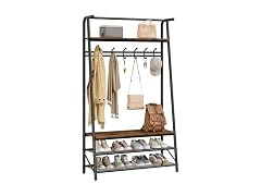 OUTLANE 4-in-1 Entryway Hall Tree with Shoe Bench