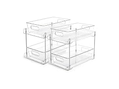 Vtopmart 2 Pack Pull Out Bathroom Under Sink Organizer
