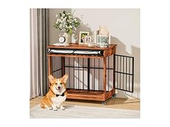 Dog Crate Furniture, Double Door Wooden