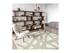 nuLOOM Cream Claude Abstract Area Rug