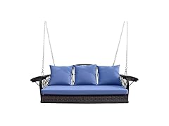 ZZW Wicker Porch Swing Heavy Duty
