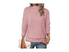 Merokeety Women Turtleneck Long Sleeve Sweater