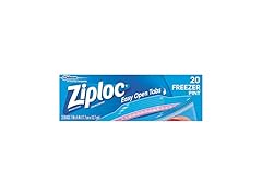 Ziploc Freezer Bags, Pint, 20 ct