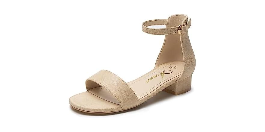 Material Girl Women's Shayleen Open Toe Casual T Strap Sandals Gold Size 8M main image 0