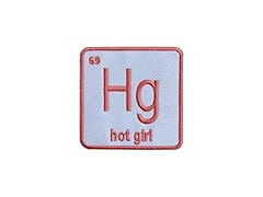 Hot Girl Hg 3'' Iron On Embroidered Patch