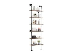 Industrial Pipe Shelf, 6 Tier 24x9.84in