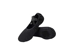 Linodes Girls Canvas Split Sole Dance Shoes