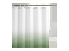 Americanflat 71x74 Wave Green Ombre Shower Curtain