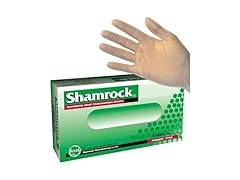 100CT Shamrock Vinyl Medical Clear Disposable Gloves, XL