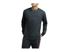 Champion Mens (XLT) Crewneck Fleece Granite
