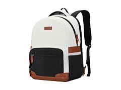 RealCool 15.6-17.3" Laptop Backpack, 31L- Beige Black