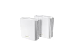 ASUS ZenWiFi Whole-Home Tri-band Mesh WiFi 6E System (ET8 2PK)