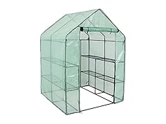 Sunnydaze Decor HGH-833 Walk In Greenhouse with 4 Shelves