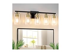 5-Light Bathroom Light Fixtures, 31" Modern Vanity