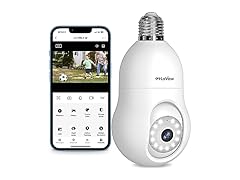 LaView L2-W 4MP Bulb Security Camera White
