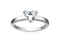 Amazon Essentials (SZ 9) Ring Solitaire Platinum