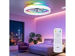 TCL 20" RGB LED Ceiling Fan w/ Remote