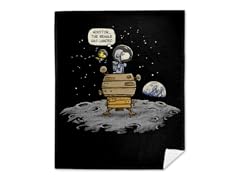 The Beagle has Landed Mink Fleece Blanket