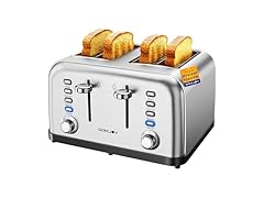 4 Slice Toaster with Dual Controls