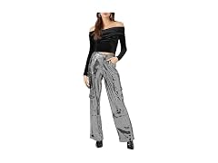 Forever 21  (L) Metallic Wide-Leg Cargo Pants