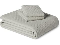 Amazon Basics Brushed Microfiber Quilt Set