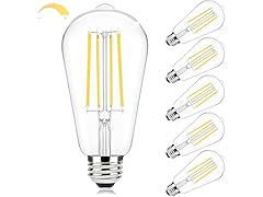 Brightever Edison Light Bulbs 60W Equivalent 6Pk