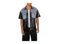Forever 21 Men (M) Faux Leather Shirt