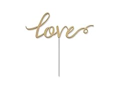 Kate Aspen Love Cake Topper, Gold, Weddi