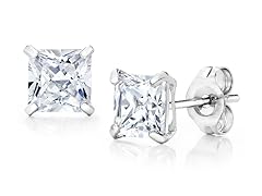 14K Gold Swarovski Element Stud Earrings- Pick Size, Pick Style