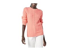 Amazon Essentials Women Soft Cotton Cable Sweater