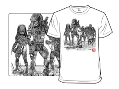 Seven Hunters sumi-e