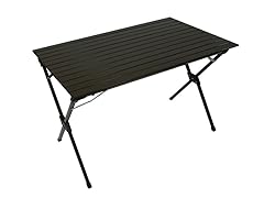 Tall Aluminum Portable Table, Brown
