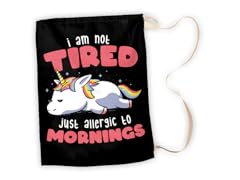 "Not Tired Just Allergic" Large Laundry Bag